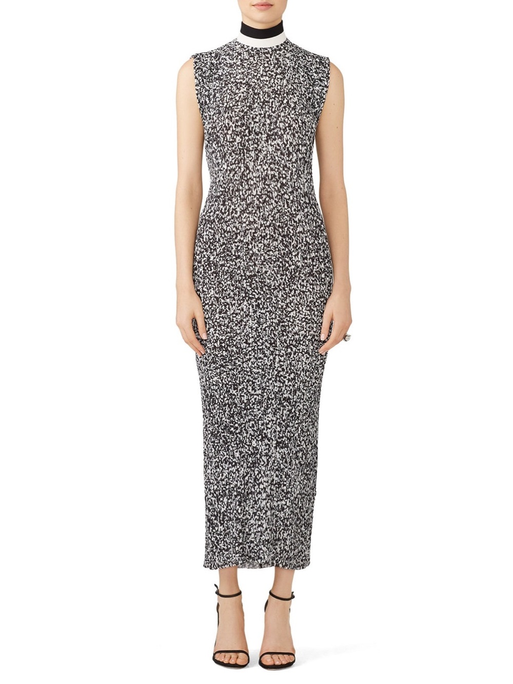 Solace Celie Noise Micro Pleat Dress Sleeveless Size 4